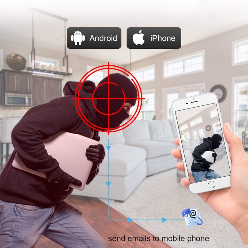 EVERSECU نظام كاميرات الأمان إيفيرسيكو 4 قنوات 1080P لايت DVR و (4) كاميرات مقاومة للعوامل الجوية بدقة 2.0 ميجابكسل 1080P تدعم الرؤية الليلية، تنبيه الحركة، الوصول السهل عن بُعد عبر الهاتف الذكي والكمبيوتر (لا يتضمن HDD)  - Image 4